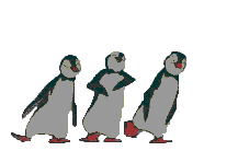 Dancing penguins from Disney's Mary Poppins